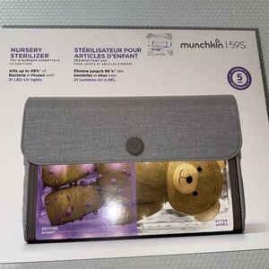 Munchkin Nursery Sterilizer in Gray and White